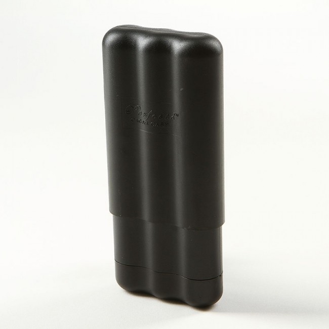 Perfecto Zigarrenetui Kunststoff black 3er 150-220mm Bis 20mm Ø Humidifer 