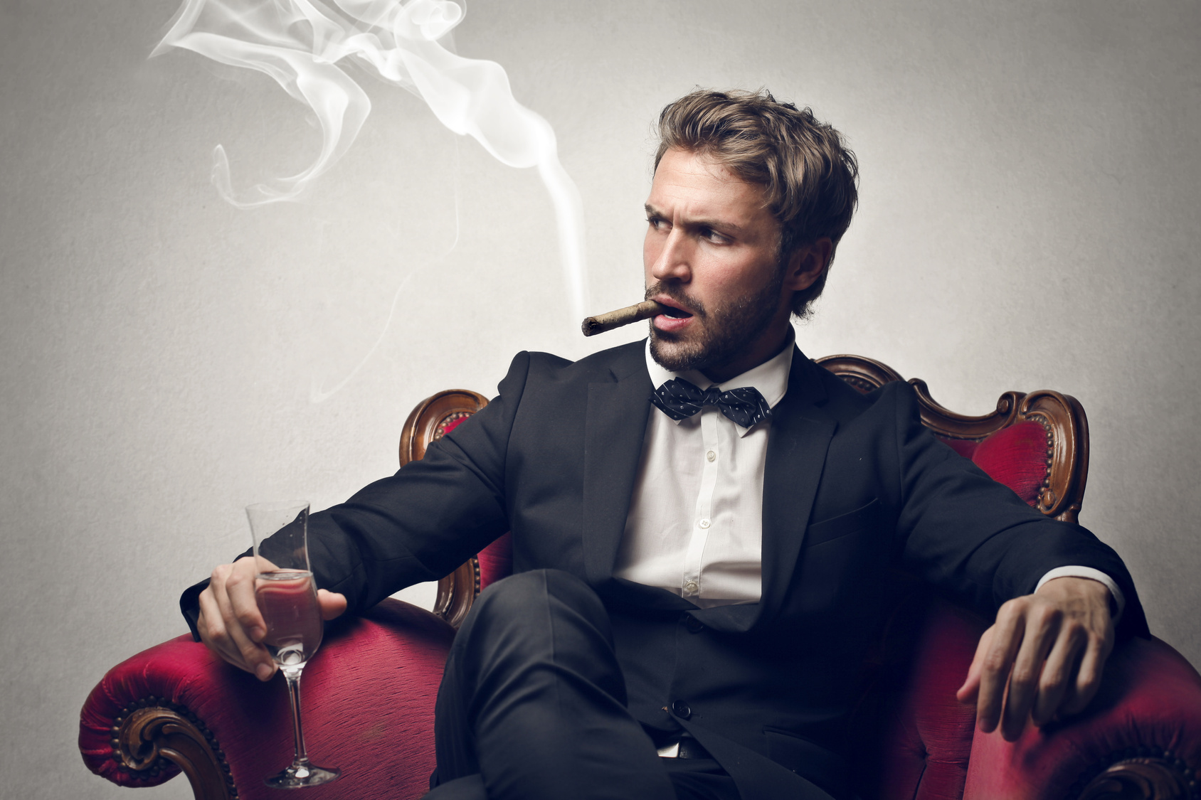 Gentleman mit Zigarre